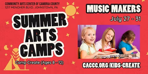 Music Makers (Camp Create - Ages 8 - 12)