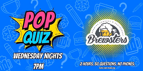 Edmonton- POP QUIZ Wednesday @ Brewsters Meadowlark