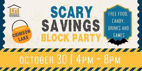 Scary Savings Block Party at Crimson Lake