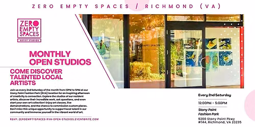 Zero Empty Spaces (Richmond, Virginia) Open Studios