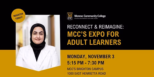 Reconnect & Reimagine: MCC\u2019s Expo for Adult Learners