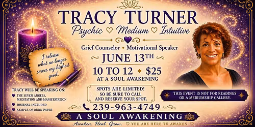Tracy Turner Seven Angels event