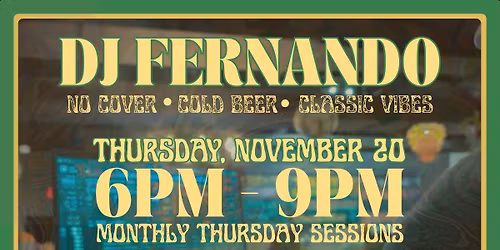 Monthly DJ Nights With DJ FernandoF