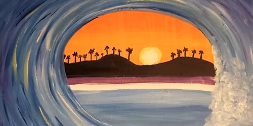 Join our beautiful Endless Wave paint and sip painting event