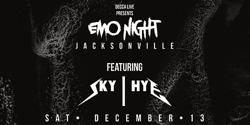 Emo Night at Decca Live | SAT 12.13.25