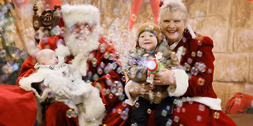 Pictures with Mr. & Mrs. Claus at the Milaca Branch