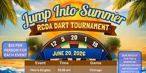 Jump Into Summer RCDA Dart Tournament 
