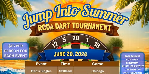 Jump Into Summer RCDA Dart Tournament