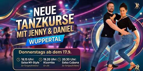 Tanzkurse mit Jenny & Daniel: Salsa on1, Kizomba & Salsa Cubana