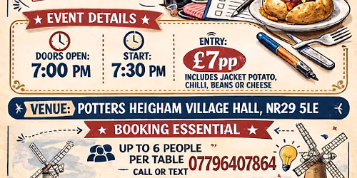 Fundraising Quiz! Thurne Mill & Wind Energy Museum