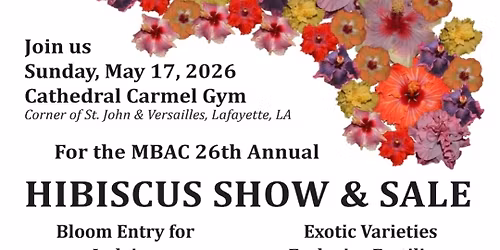 Acadiana hibiscus show & sale