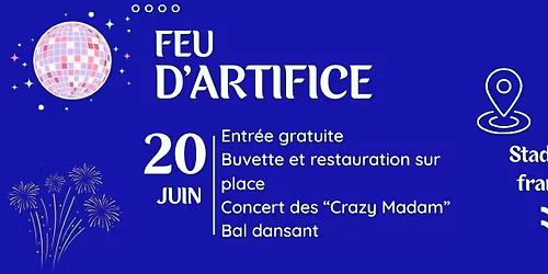 Feu d'artifice et concert \u00e0 Franchevelle