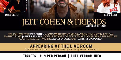 Nashville Meets London Presents Jeff Cohen & Friends