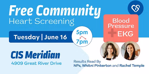 CIS Meridian: Free EKG and Blood Pressure Screening