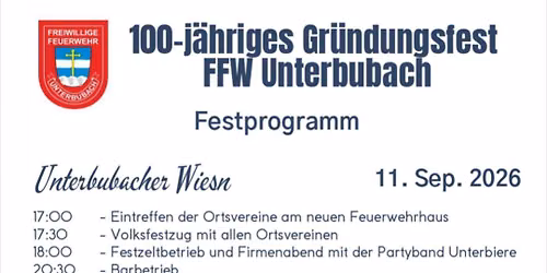 100 jähriges Gründungsfest