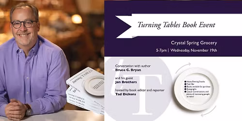 Turning Tables - Book Event with author Bruce Bryan