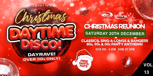 SATURDAY AFTERNOON CHRISTMAS REUNION : OVER 30s ONLY 
