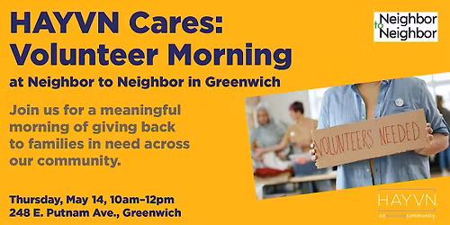 HAYVN Cares: Volunteer Morning at Neighbor to Neighbor