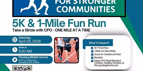 CPO's Stride For Stronger Communities 5k & 1-Mile Fun Run\/Walk