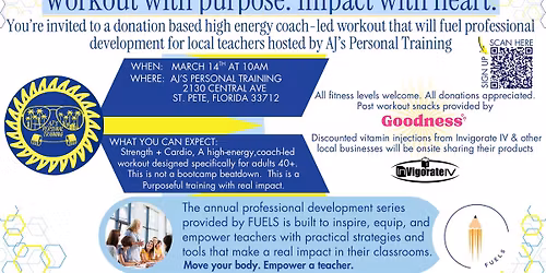 Community Fitness Fundraiser Supporting FUELS 4 Teachers