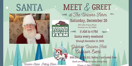 Santa at the Unicorn Farm
