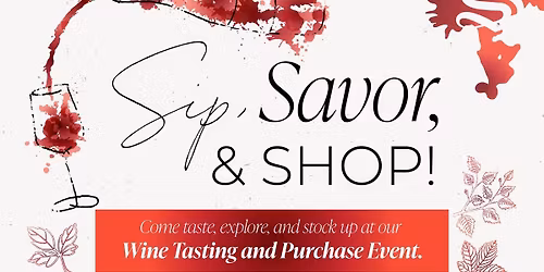 Sip, Savor & Shop \ud83c\udf77\ud83e\udd42