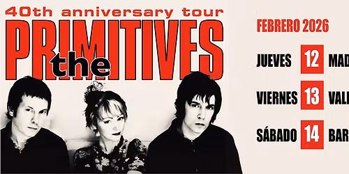THE PRIMITIVES en Barcelona (Sala Wolf)