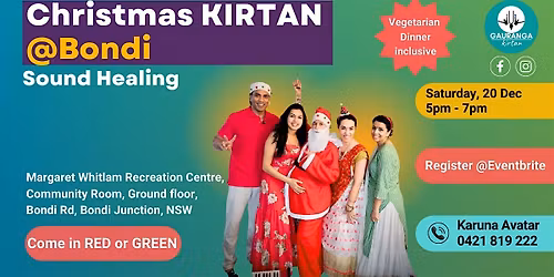 Chirstmas Kirtan, Sound healing @ Bondi