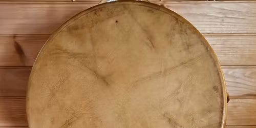 Create your own 15" inch Hand Drum (made of Natural Deer Hide) with Wachian Welch.