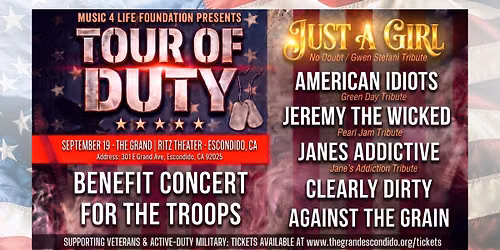 Music 4 Life Presents: Tour of Duty
