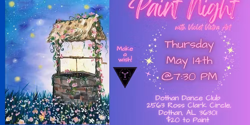 Paint Night with Violet Victra Art 