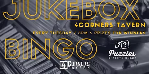 Puzzles' Jukebox Bingo @ 4Corners Tavern