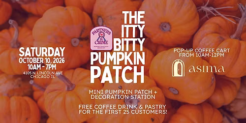 The Itty Bitty Pumpkin Patch @ Partners in Crime Bookshop