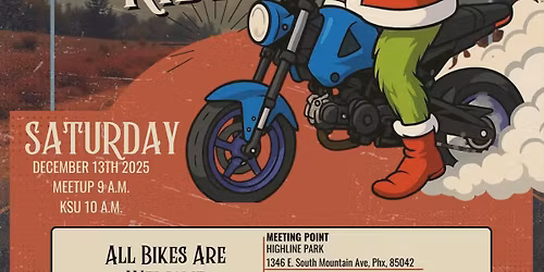 3rd Annual Fubar\u2019s GromSquad Christmas in the Desert Ride