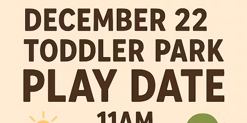 Toddler park play date