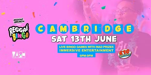Reggae Bingo - Cambridge - Sat 13th June
