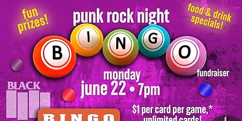 Punk Rock BINGO 2