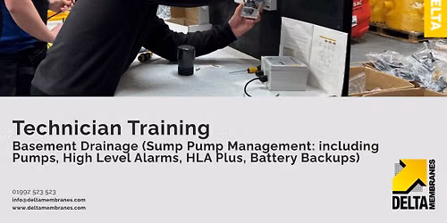 Sump Pump Management (Basement Drainage: including Pumps, High Level Alarms, HLA+, Battery Backups)