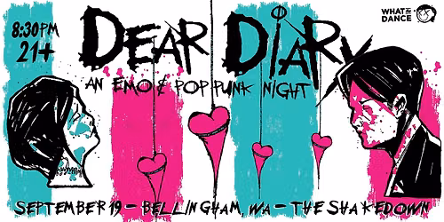 \u22c6\u2671 DEAR DIARY: AN EMO & POP PUNK NIGHT \u2671\u22c6 with DJ Mandy Moorhol at The Shakedown