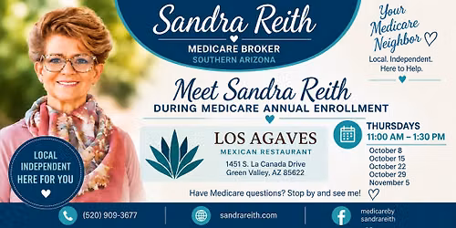 Meet Sandra Reith During Medicare Annual Enrollment at Los Agaves - Registration Required