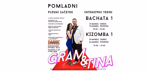 GRAM & TINA - Bachata ZA\u010cETNI te\u010daj - intenzivni teden