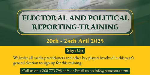 Electoral and Political Reporting - Training