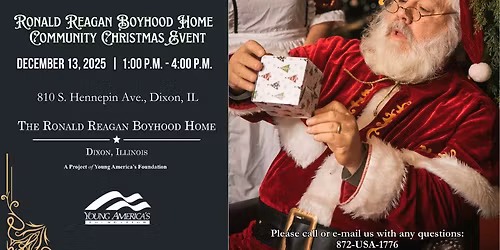 Ronald Reagan Boyhood Home Community Christmas Event