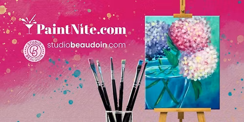 Paint Nite: Happy Hydrangeas