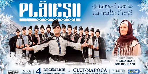 CLUJ - NAPOCA: PL\u0102IE\u0218II - Leru-i Ler la-nalte Cur\u021bi - spectacol de colinde