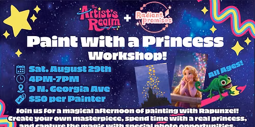 Painting with a Princess! with Kait & Rapunzel