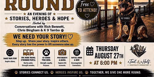 One More Round An Evening of Stories, Hero and Hope