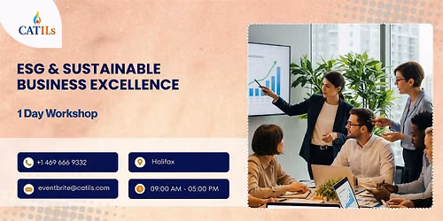ESG & Sustainable Business Excellence \u2013 1 Day Workshop | Halifax
