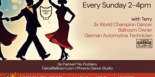 Ballroom After Noon | Sunday at 2PM | Fatcat Ballroom - Phoenix Dance Studio