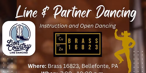 Thursday Night Line & Partner Dancing with Lion Country Line Dancing